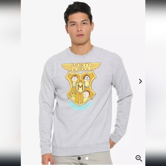 Rick And Morty Morty School Crewneck Sweatshirt - BoxLunch Exclusive - Picture 1 of 2